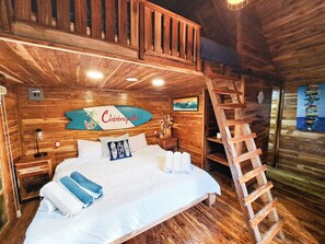 Cabaña Hawai | Blackout curtains, free WiFi, bed sheets - Hotel Chiringuito de Palo (Aticama)