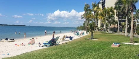 On the beach