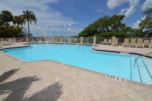 A heated pool - Sanibel Harbour Resort Bay View Tower 737:  Beachfront vacation retreat with gorgeous sunset views (Fort Myers)