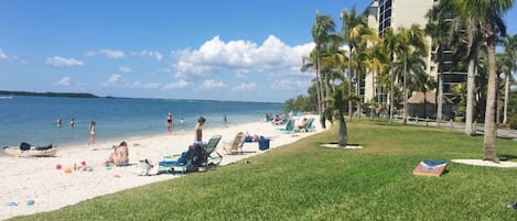 On the beach