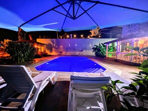 Outdoor pool - 3-bedroom villa in lovely Oludeniz with AC, WiFi (Fethiye)