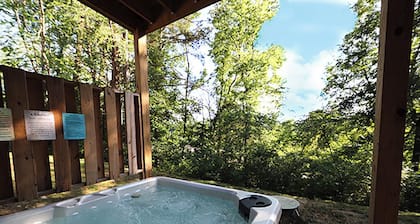 Mountain and River Views: hot tub ~ pool table~ movie theater ~ fire pit