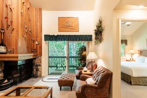 Smart TV y chimenea