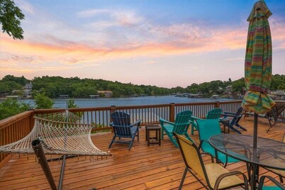 Lakefront Fishing Retreat w/ Dock, Hot Tub & Deck Views