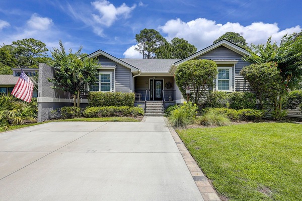 Front view of the house