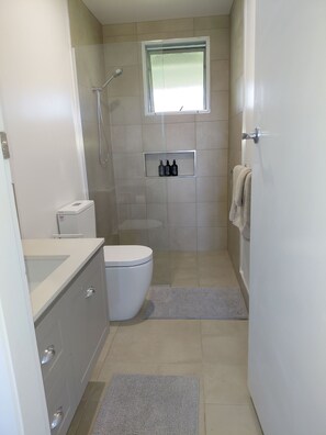 Standard Apartment | Bathroom | Shower, free toiletries, hair dryer, towels