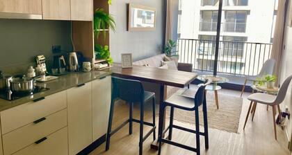 Charmings 1-bedroom apartment in superb Santiago with fitness room, WiFi