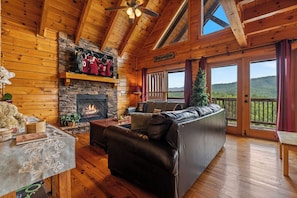 Smart TV, fireplace, video games