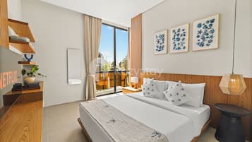 Villa, 3 habitaciones, piscina privada, vistas al complejo turístico | Tabla de planchar con plancha, wifi gratis, ropa de cama