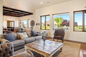 House, Multiple Beds, Pool Access, Pool View (Frontier Resort) | Living area | Fireplace - Frontier Resort (Paso Robles)