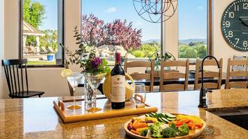 House, Multiple Beds, Pool Access, Pool View (Frontier Farmhouse) | Dining