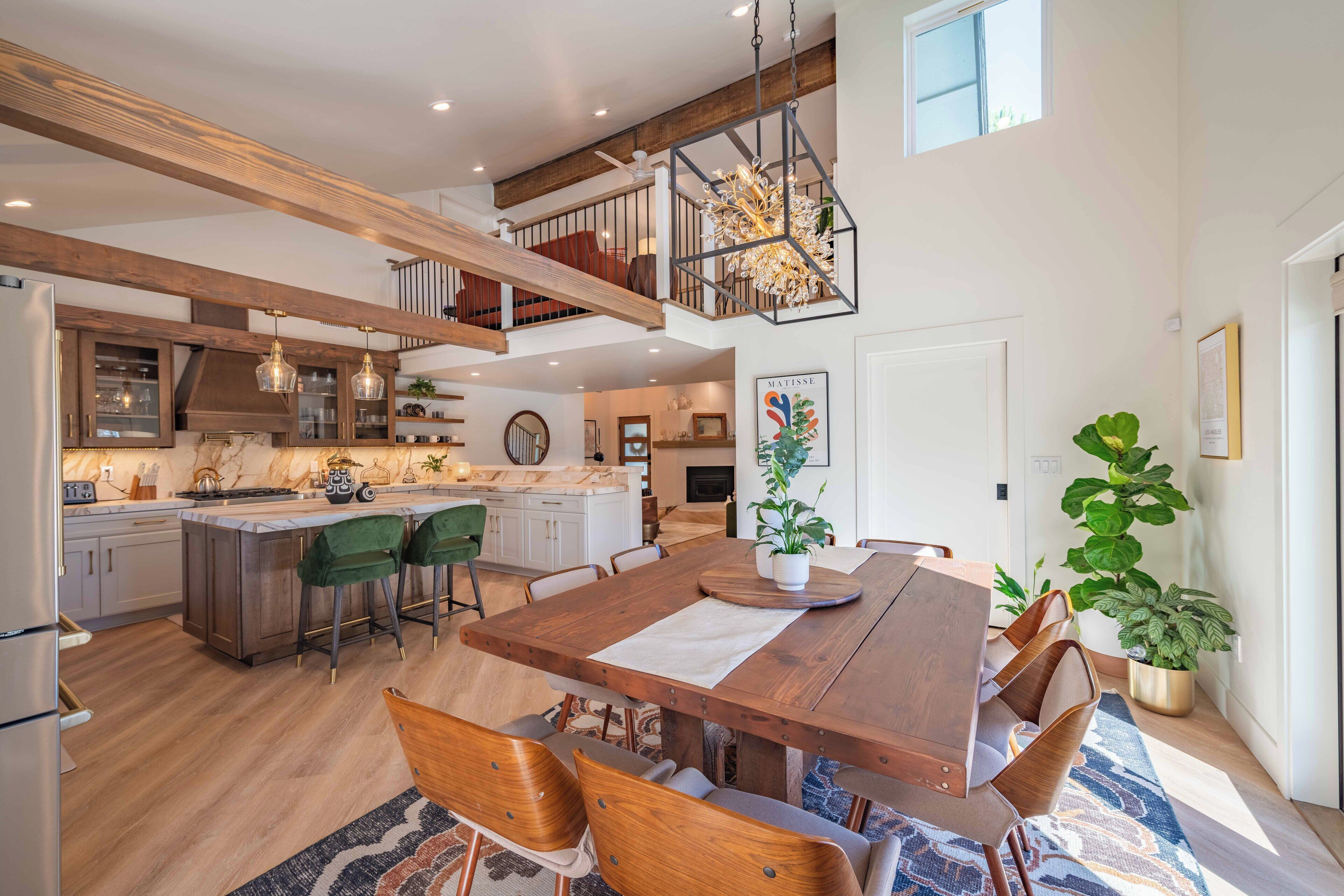 獨棟房屋, 多張床, 壁爐, 花園景觀 (Provence in Paso) | 用餐區