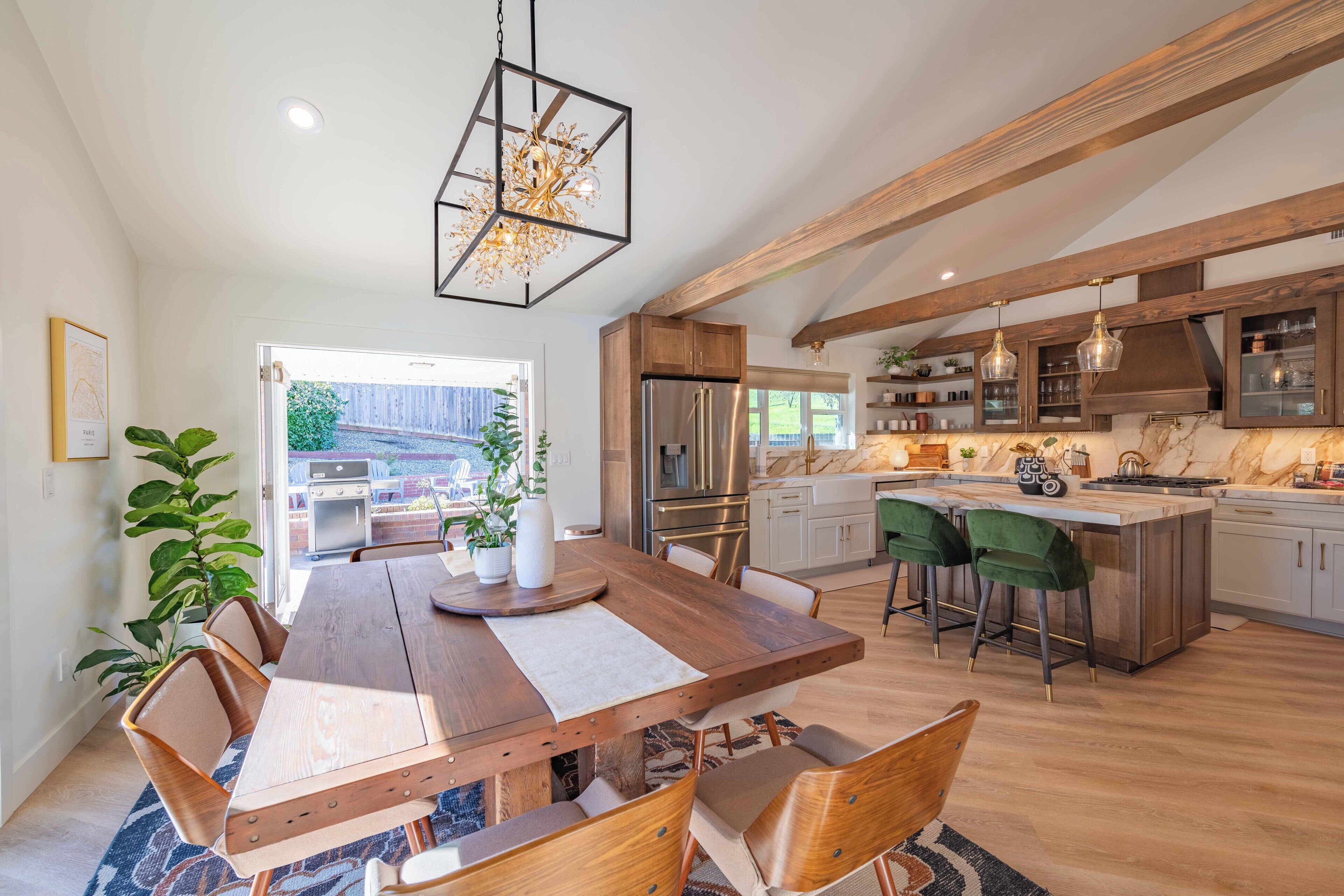 獨棟房屋, 多張床, 壁爐, 花園景觀 (Provence in Paso) | 用餐區