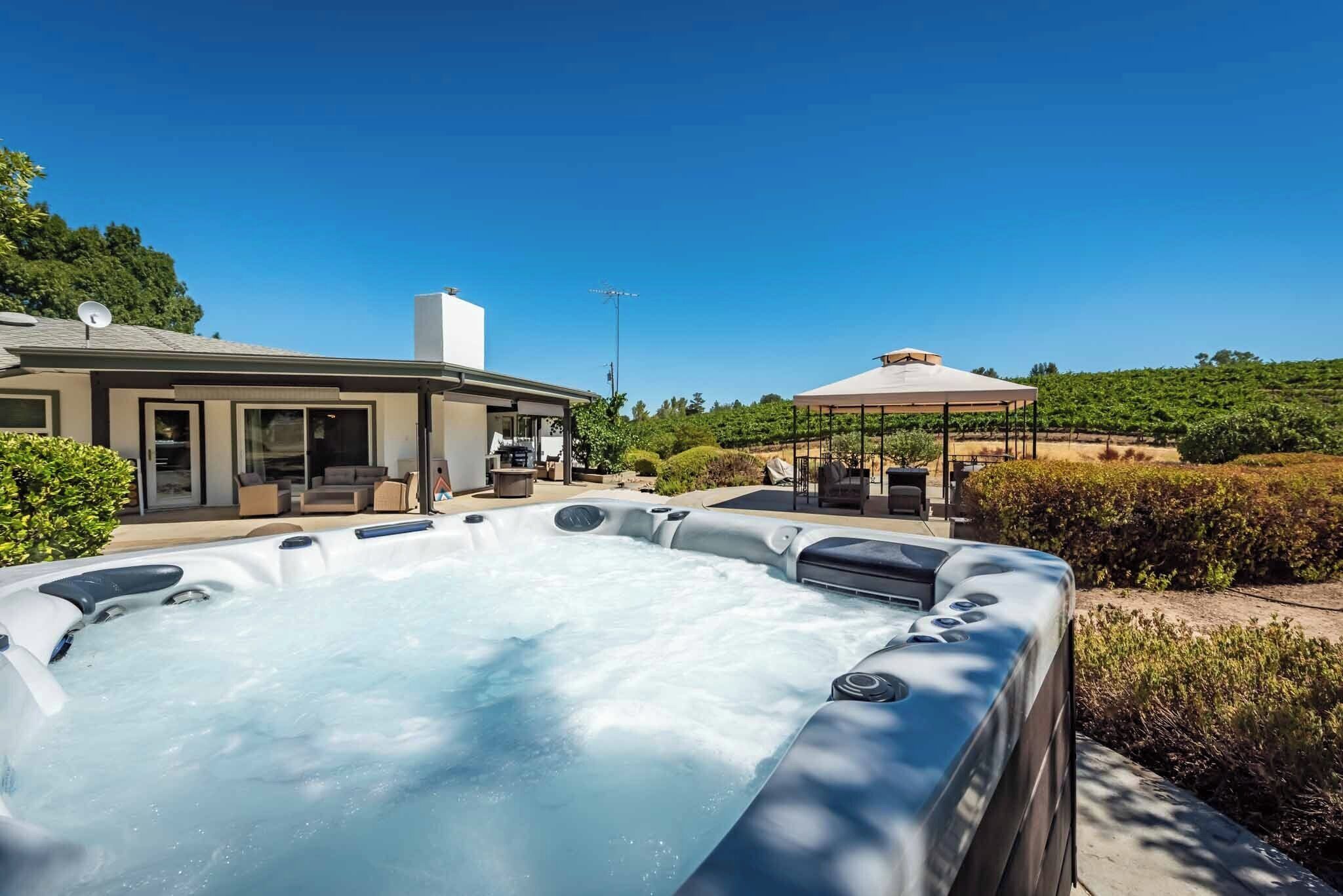 House, Multiple Beds, Hot Tub, Garden View (Olive Ranch House) | Terrace/patio