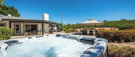 House, Multiple Beds, Hot Tub, Garden View (Olive Ranch House) | Terrace/patio