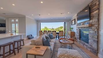 House, Multiple Beds, Fireplace | Living area | Fireplace