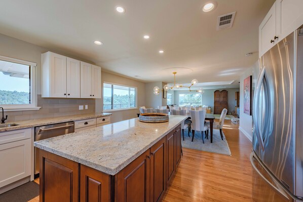 Huis, Meerdere bedden, open haard (Heartview House) | Privékeuken | Een koffiezetapparaat/waterkoker