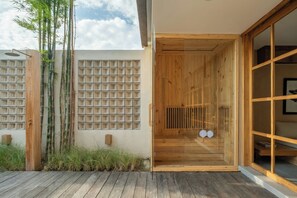 Luxury Villa, 2 Bedrooms, Pool View | Terrace/patio