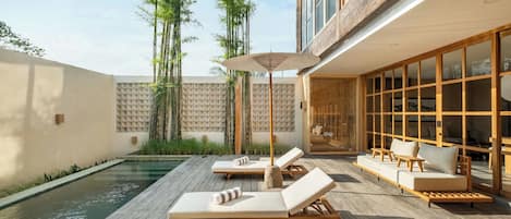 Luxury-Villa, 2 Schlafzimmer, Poolblick | Eigener Pool