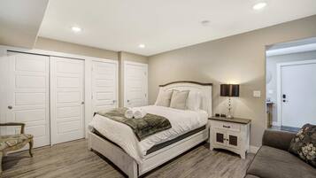 1 bedroom, iron/ironing board, travel crib, WiFi