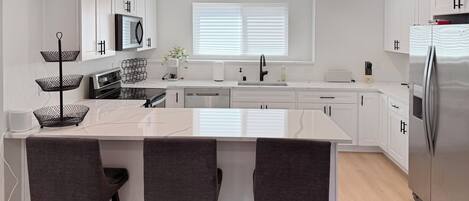 Microwave, oven, stovetop, dishwasher