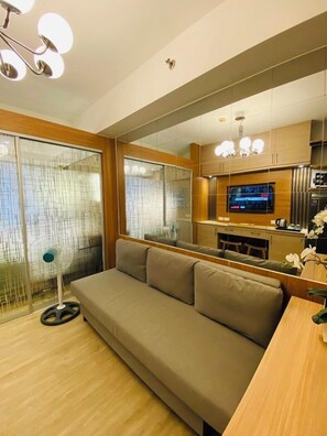 Standard Room, 1 Bedroom | Living area | Flat-screen TV - Sea Residences (Pasay)