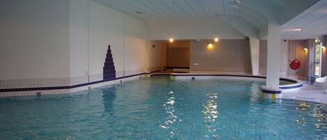 Indoor pool, a heated pool