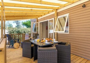 Casa rodante Premium, 3 habitaciones, aire acondicionado