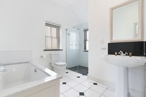 Towels, soap, toilet paper