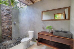 Cabane, 1 lit double | Salle de bain
