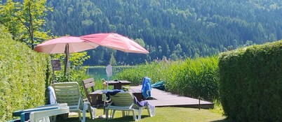 Apartment 'Birke' with Lake View, Private Terrace and Wi-Fi