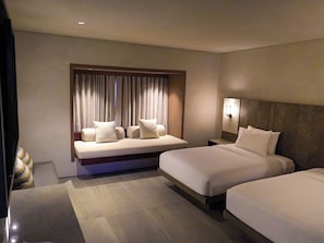Quarto duplo júnior, vista para o jardim | Cofres nos quartos, Wi-Fi de cortesia