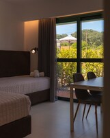 Deluxe Quadruple Room, Pool View | In-room safe, blackout drapes, free WiFi, wheelchair access