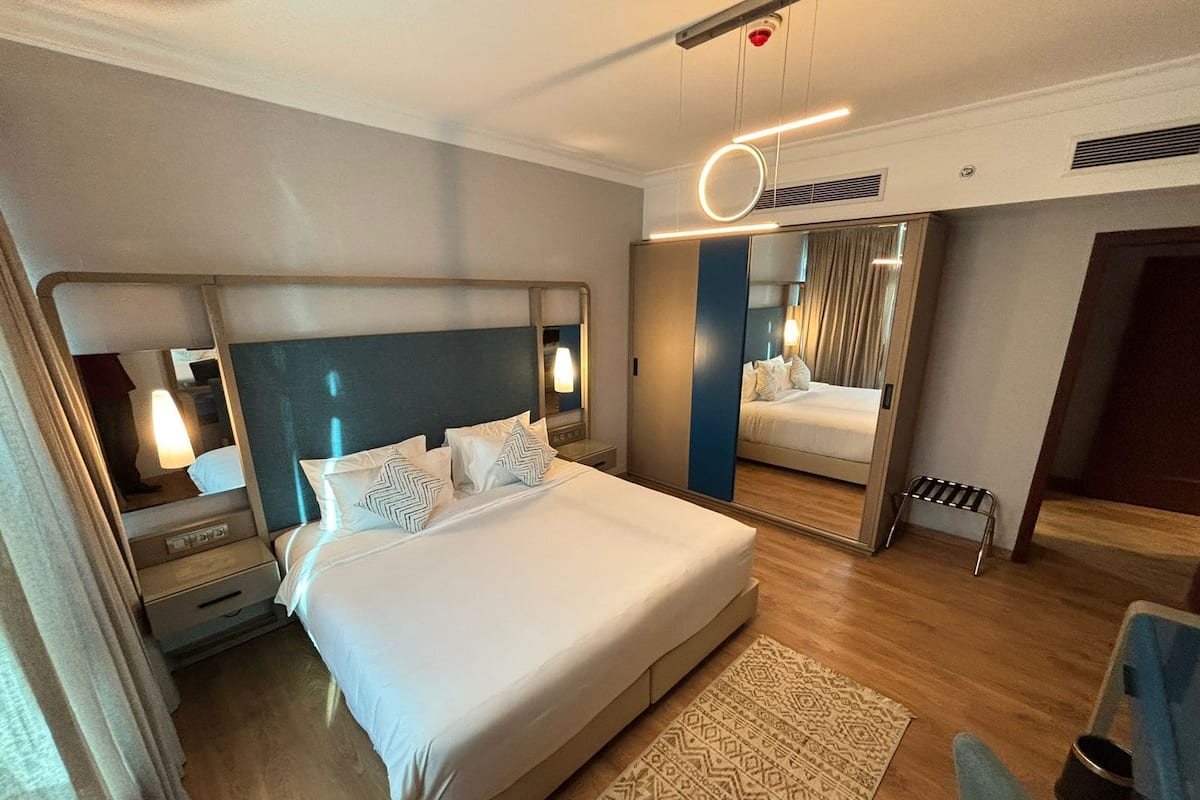 In-room safe, desk, blackout curtains, iron/ironing board