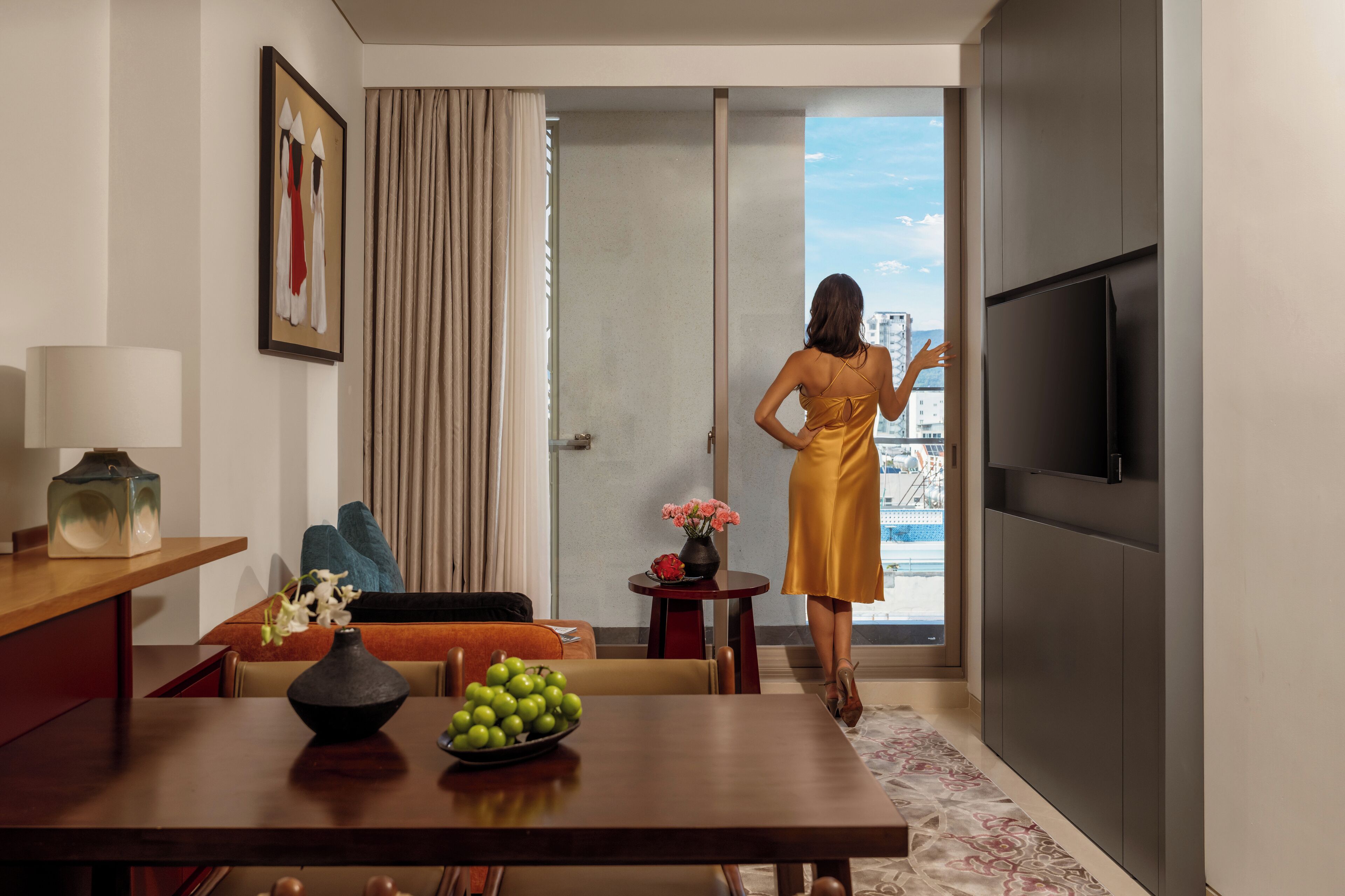 行政公寓, 2 間臥室, 露台, 城市景 | 陽台景觀