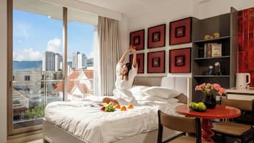 City-Studio, Balkon | Bettwäsche aus ägyptischer Baumwolle, hochwertige Bettwaren