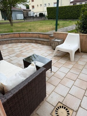 Terrace/patio - Studio with Garden (Villerupt)