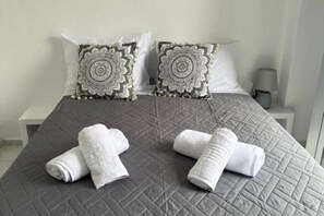 1 slaapkamer, een strijkplank/strijkijzer, wifi, beddengoed