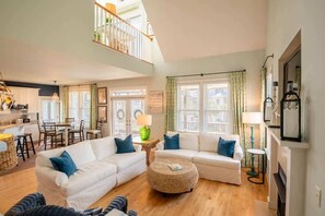 TV connectée, cheminée, baby-foot