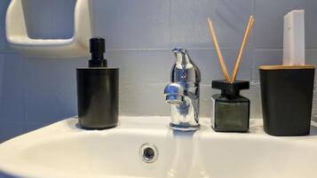 Dusche, Haartrockner, Bidet, Handtücher