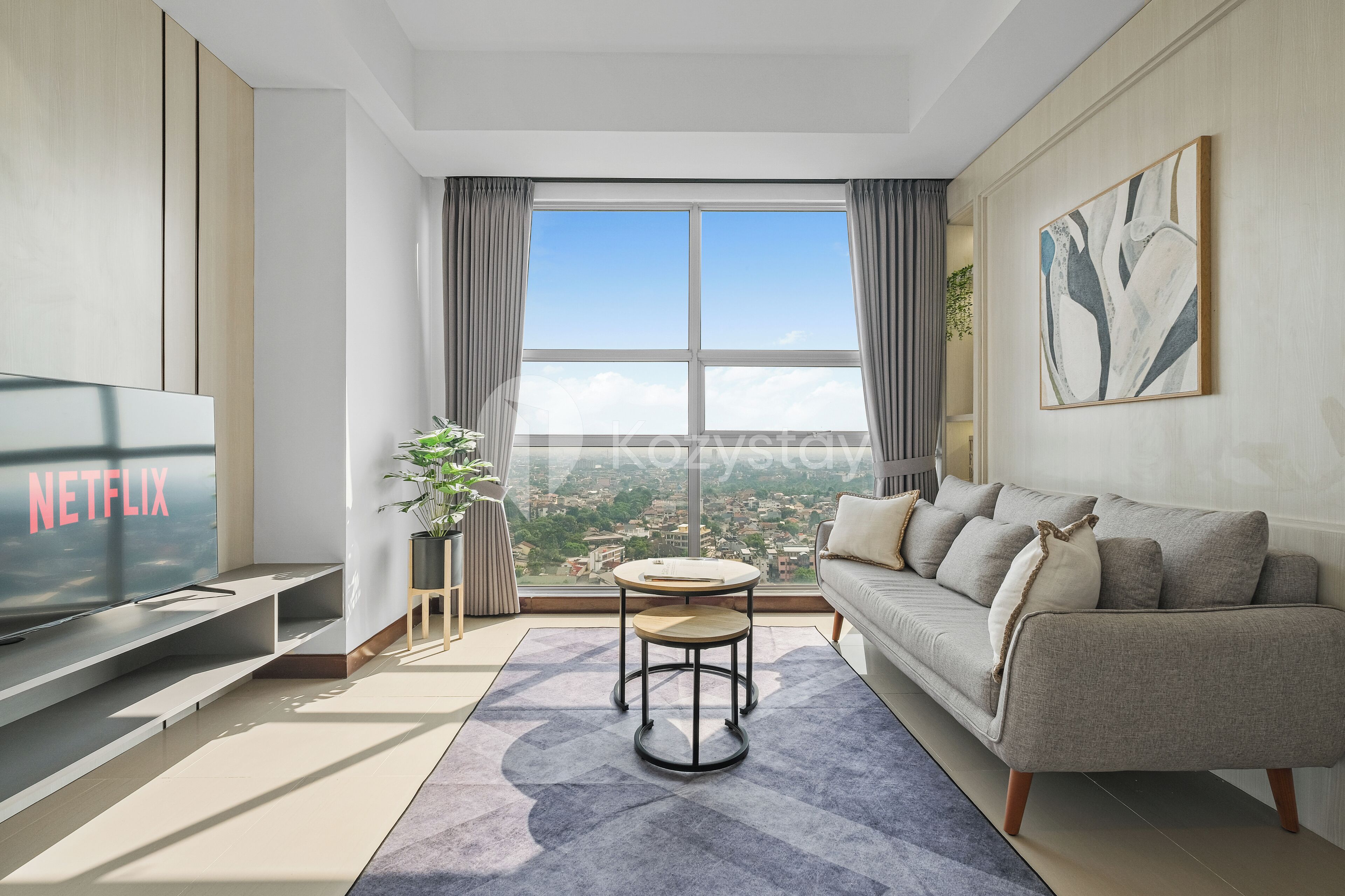 Apartment, 2 Bedrooms, City View | Living area