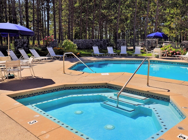 Indoor pool, a heated pool