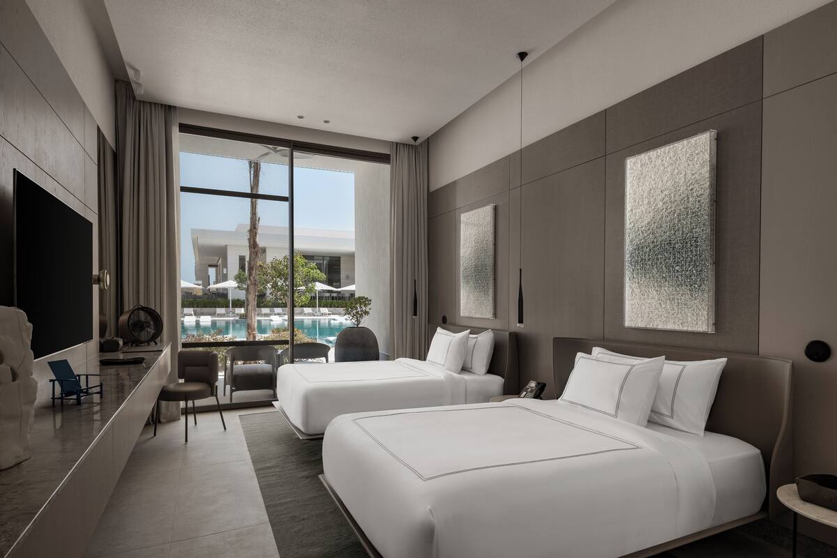 Deluxe Twin Pool Direct Access | Roupas de cama de algodão egípcio, roupas de cama premium