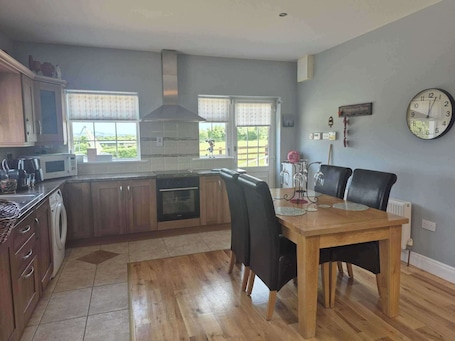 Cottage | Private kitchen | Fridge, microwave, oven, stovetop. Tranquil Cottage Retreat in Kells, Leitrim