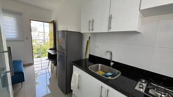 Economy-Studio, Bergblick | Eigene Küche