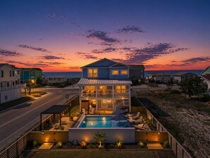 Exterior - Resting Beach Place – Private Pool | Steps to Beach Access | Ocean View | Oak Island, NC (Oak Island)