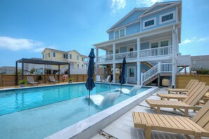 Pool - Resting Beach Place – Private Pool | Steps to Beach Access | Ocean View | Oak Island, NC (Oak Island)