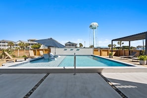Pool - Resting Beach Place – Private Pool | Steps to Beach Access | Ocean View | Oak Island, NC (Oak Island)