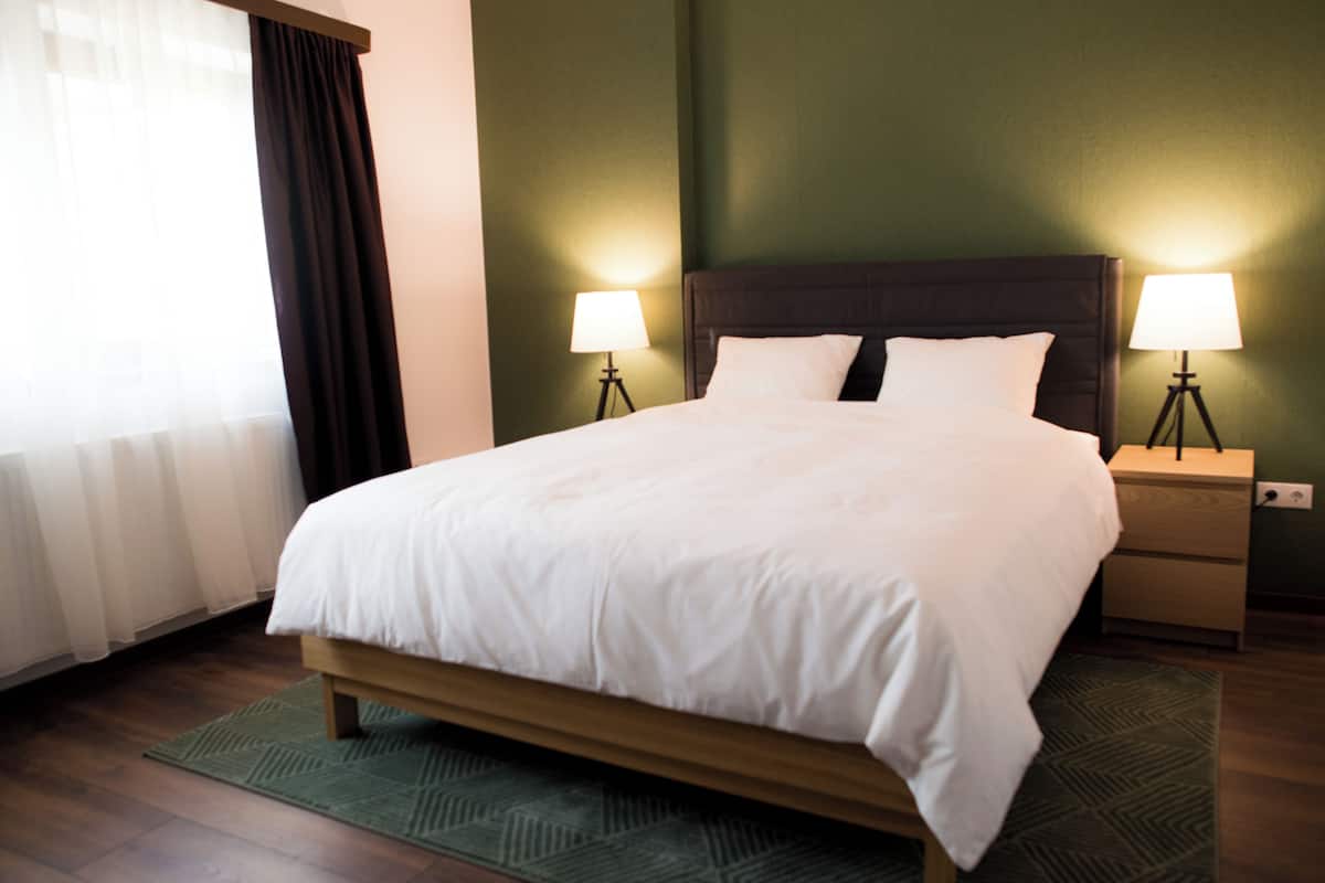 Comfort driepersoonskamer, airconditioning, uitzicht op stad | 1 slaapkamer, gratis wifi