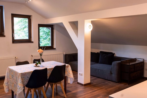 Appartement Supérieur, climatisation, vue ville | Coin séjour | Télévision